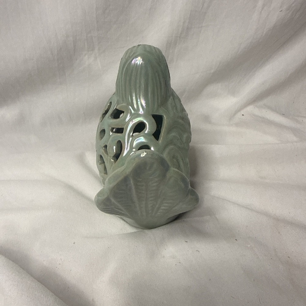 Potpourri Sachet Sage Bird Tea Light Votive Luminary Garden Pottery Decor Shabby - Picture 5 of 10